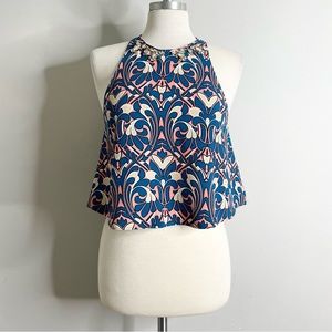 ZARA WOMAN Jeweled Crop Swing Tank